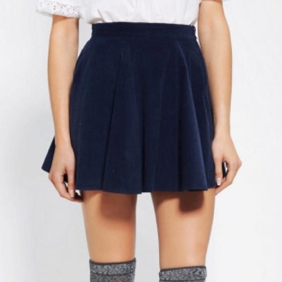 Forever 21 'Navy Skater Skirt'